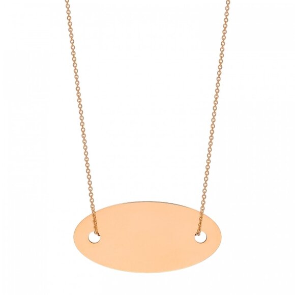 18K Gold Disc Pendant Necklace – Ginette NY “Sequin” – New Without Tags - Picture 1 of 9